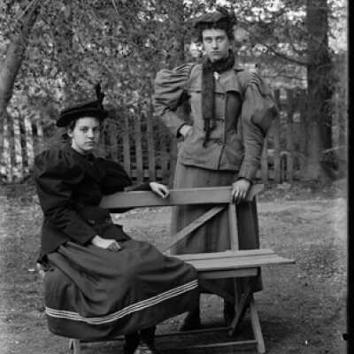 Negative, glass plate