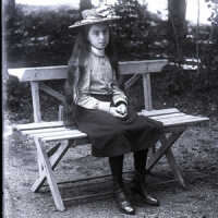 Negative, glass plate