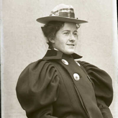 Negative, glass plate