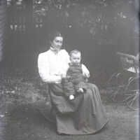 Negative, glass plate