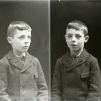 Negative, glass plate