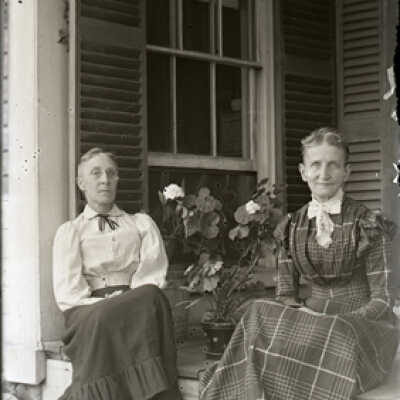 Negative, glass plate