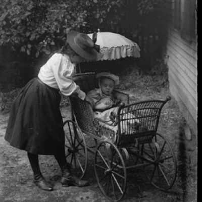 Negative, glass plate