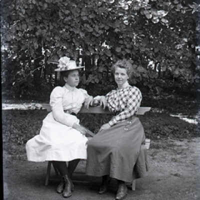 Negative, glass plate