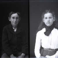 Negative, glass plate