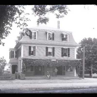 Negative, glass plate