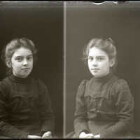 Negative, glass plate