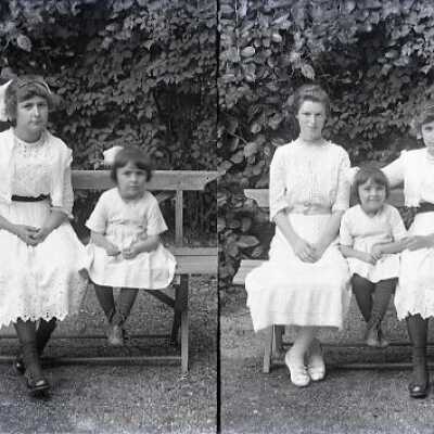 Negative, glass plate