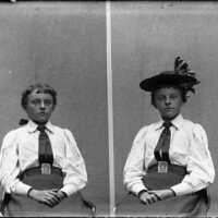 Negative, glass plate