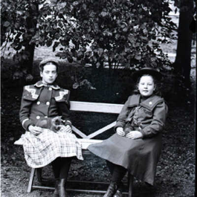 Negative, glass plate