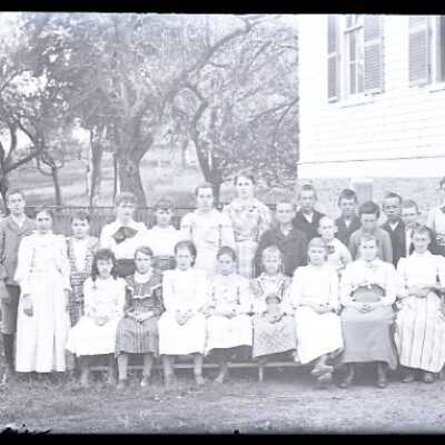 Negative, glass plate