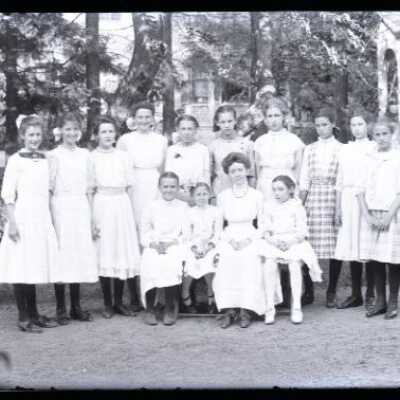 Negative, glass plate