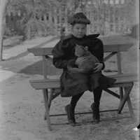 Negative, glass plate