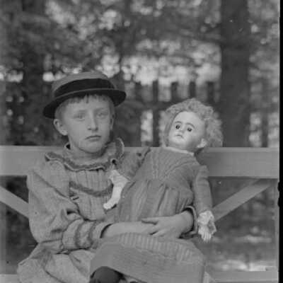 Negative, glass plate
