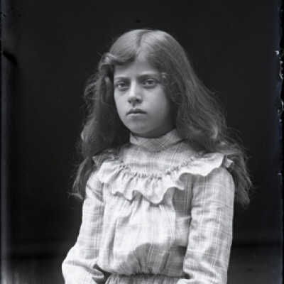 Negative, glass plate