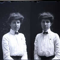 Negative, glass plate