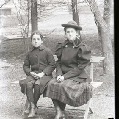 Negative, glass plate