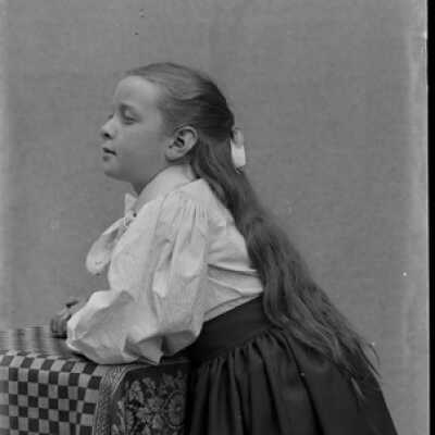 Negative, glass plate