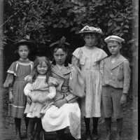 Negative, glass plate