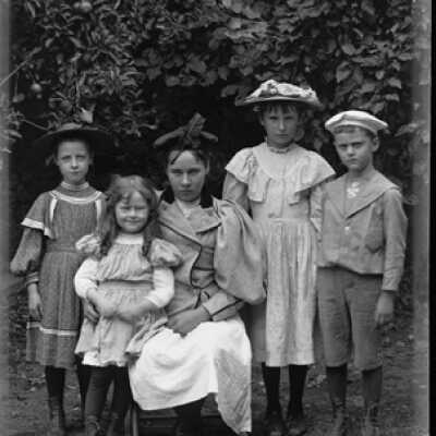 Negative, glass plate