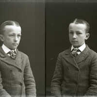 Negative, glass plate