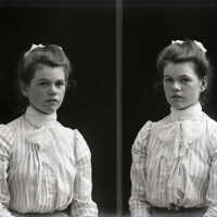Negative, glass plate