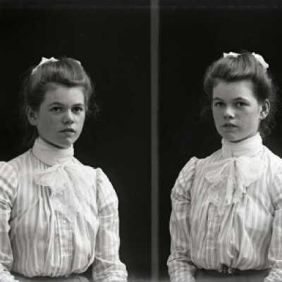 Negative, glass plate