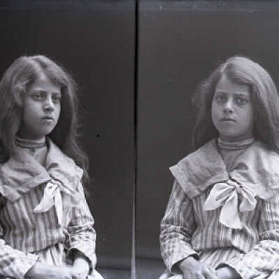 Negative, glass plate