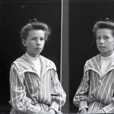 Negative, glass plate