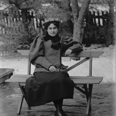 Negative, glass plate