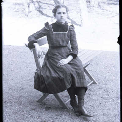 Negative, glass plate