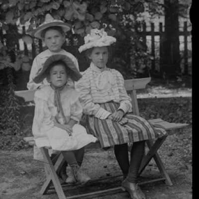 Negative, glass plate