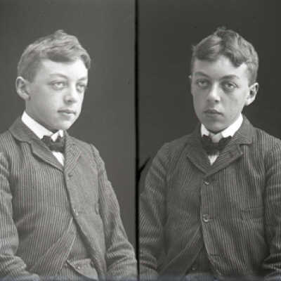 Negative, glass plate