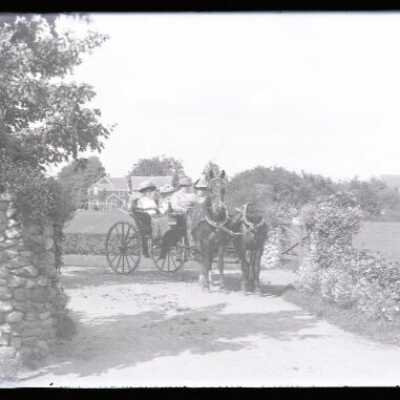Negative, glass plate