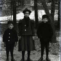 Negative, glass plate
