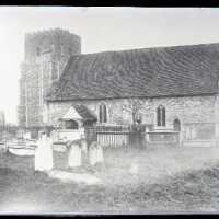Negative, glass plate