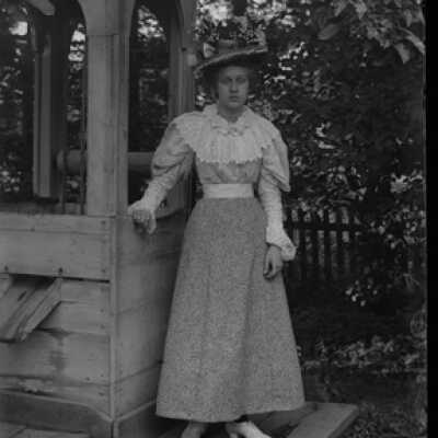 Negative, glass plate