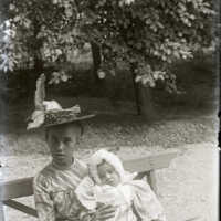 Negative, glass plate