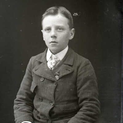 Negative, glass plate