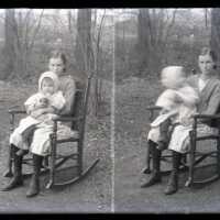 Negative, glass plate