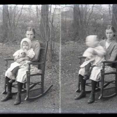 Negative, glass plate