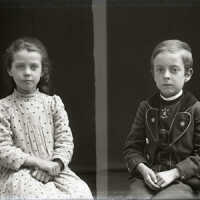 Negative, glass plate