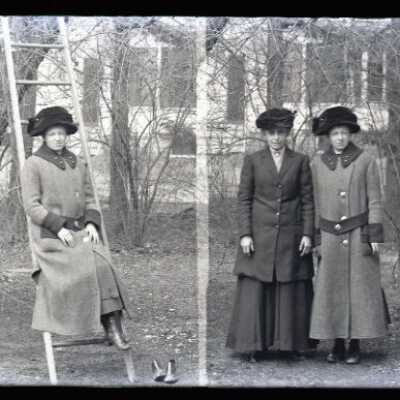 Negative, glass plate