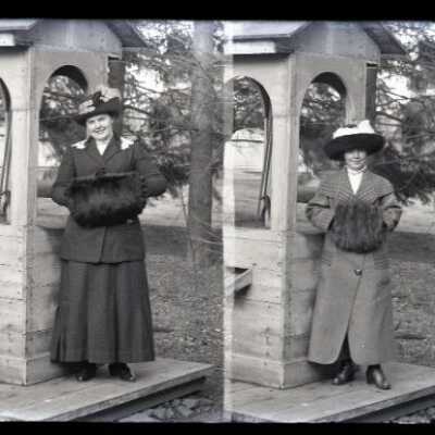 Negative, glass plate