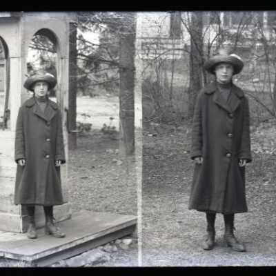 Negative, glass plate