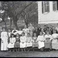 Negative, glass plate