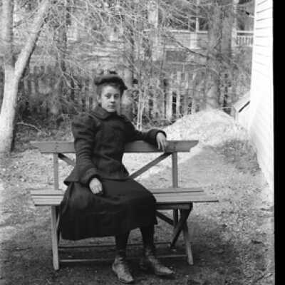 Negative, glass plate