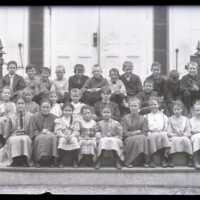 Negative, glass plate