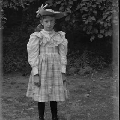 Negative, glass plate