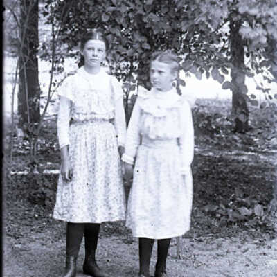 Negative, glass plate